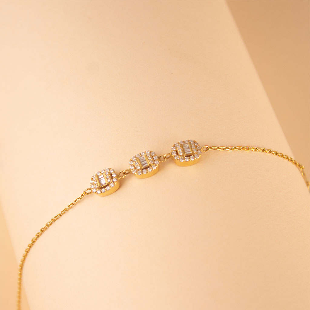 Flowrista Online Flowers Shop سوار سيران من الذهب عيار ١٨ قيراطًا مرصع بالألماس