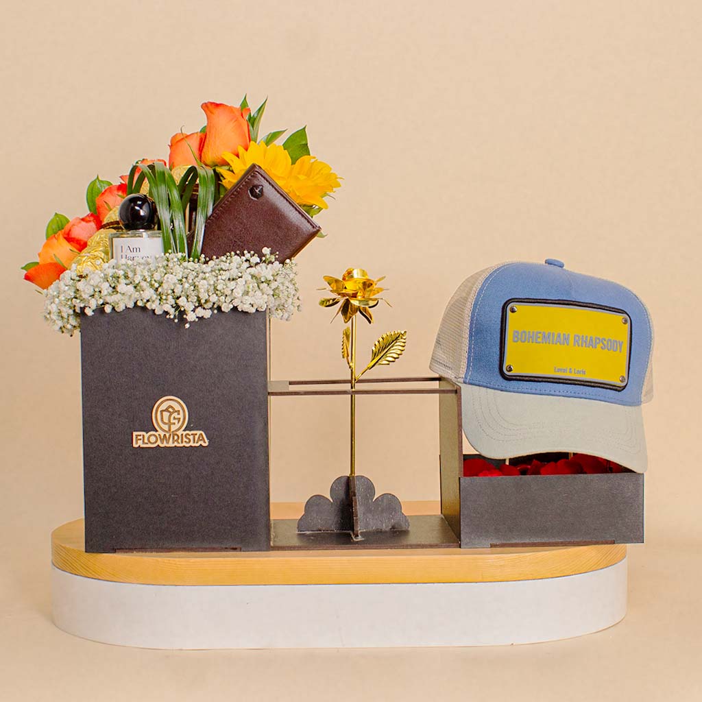 Flowrista Online Flowers Shop تشكيلة الصيف للرجل - زهور ، إكسسوارات فاخرة وشوكولاتة