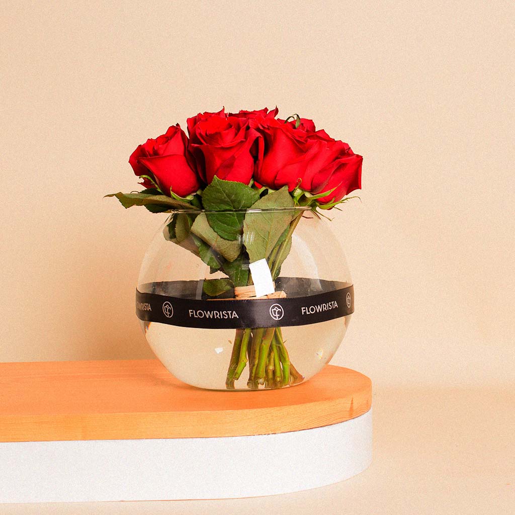 Flowrista Online Flowers Shop Forever Yours Vase | 20 Red Rose