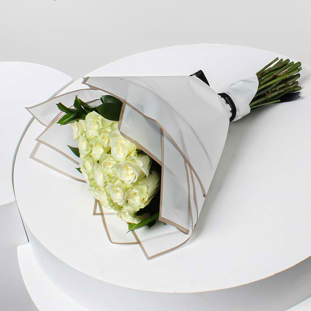 Flowrista Online Flowers Shop باقة ورود بيضاء – ٢٠ ساقًا