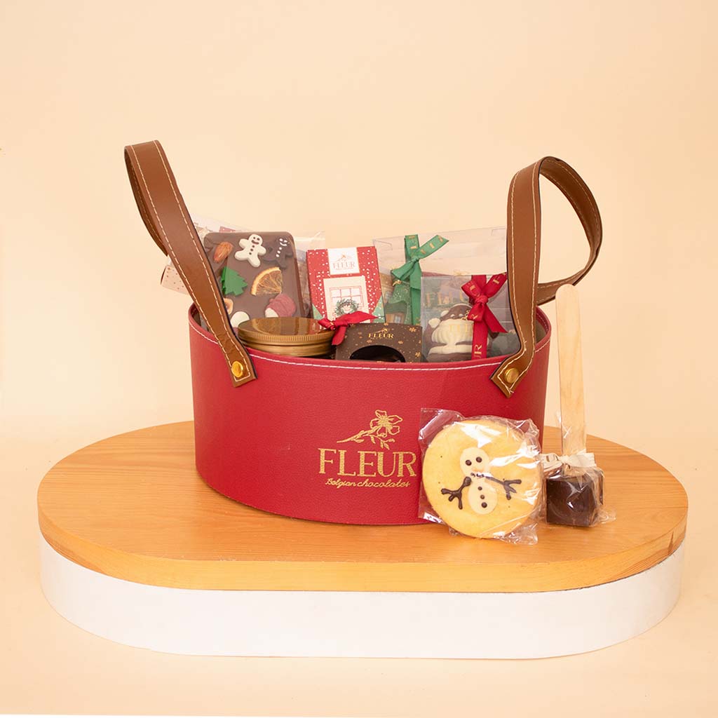 Flowrista Online Flowers Shop سلة هدايا فلور من الشوكولاتة البلجيكية