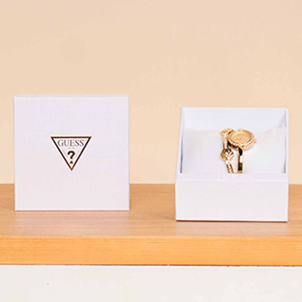 Flowrista Online Flowers Shop Guess Ladies Gold Tone Analog Watch