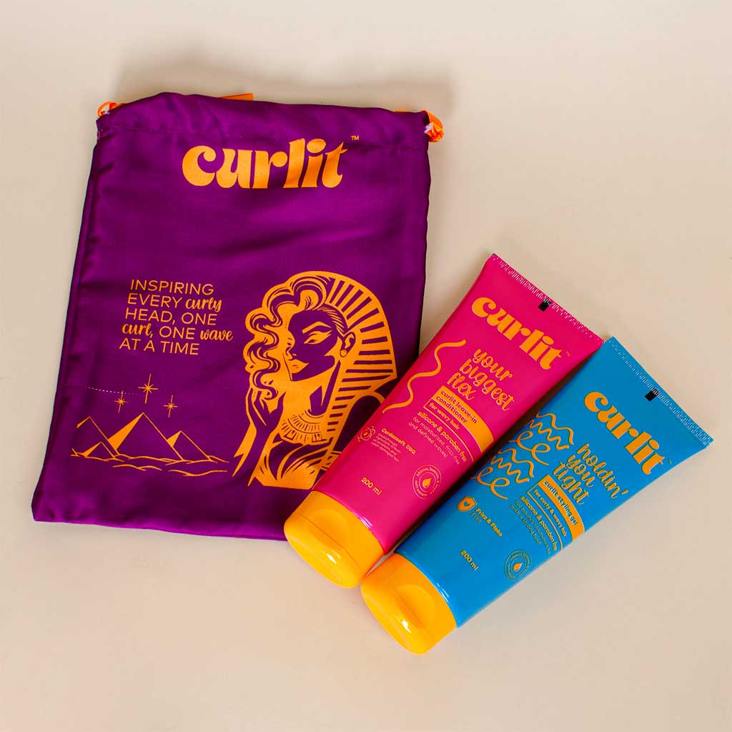 Flowrista Online Flowers Shop Curlit Set for Wavy & Curly Hair – Gel and Leave-In
