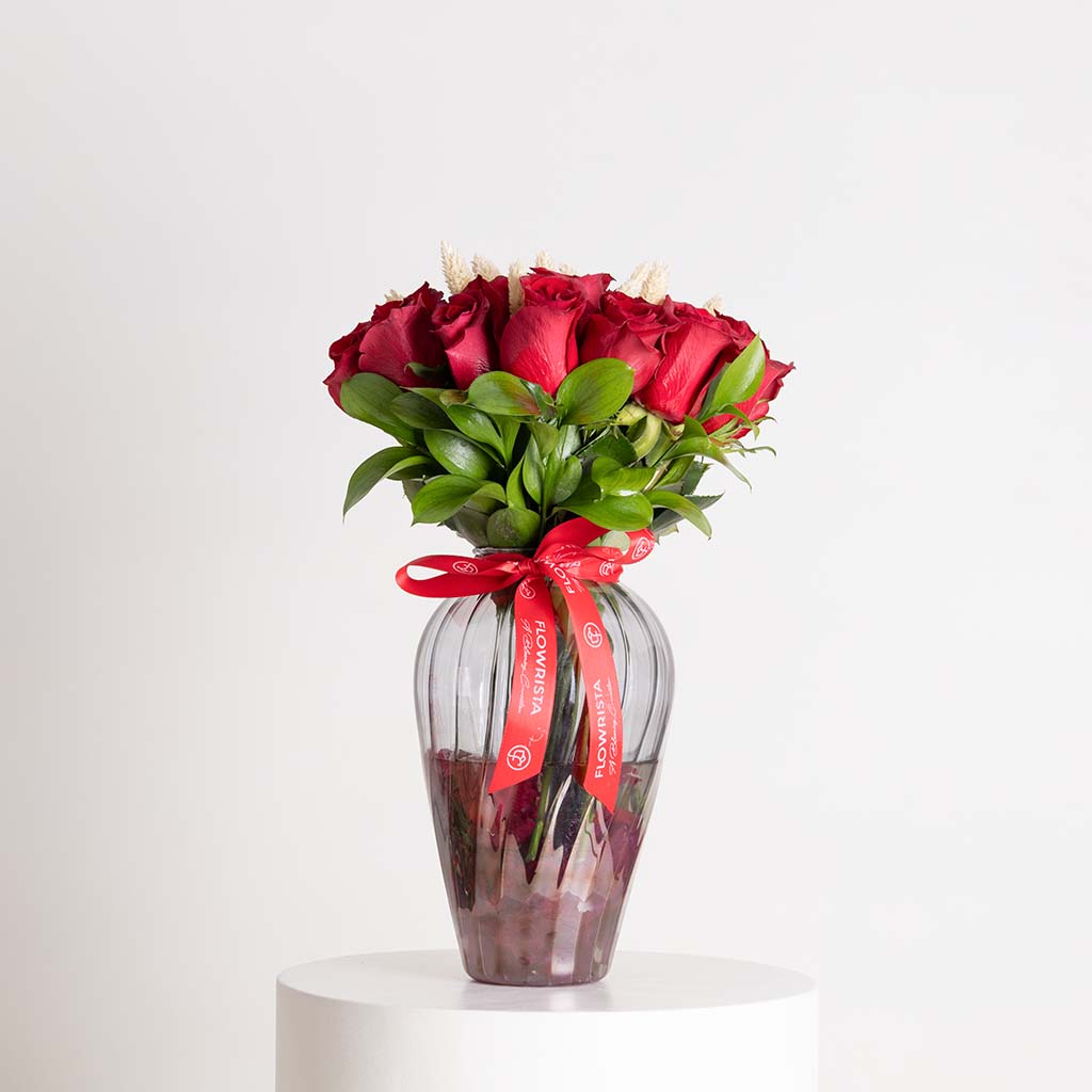 Flowrista Online Flowers Shop Heartline Rouge Vase