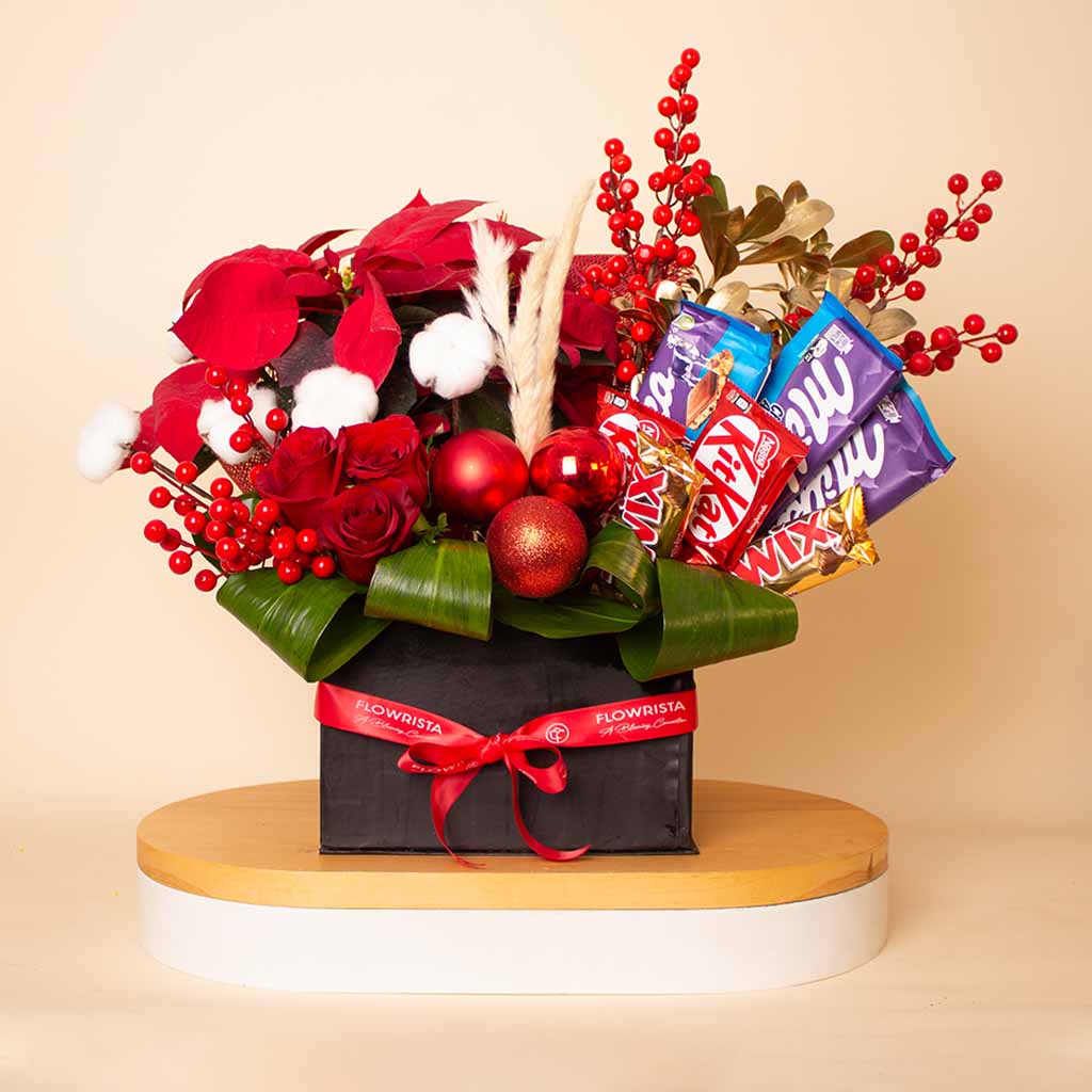 Flowrista Online Flowers Shop Happy New Year Floral & Chocolate Box
