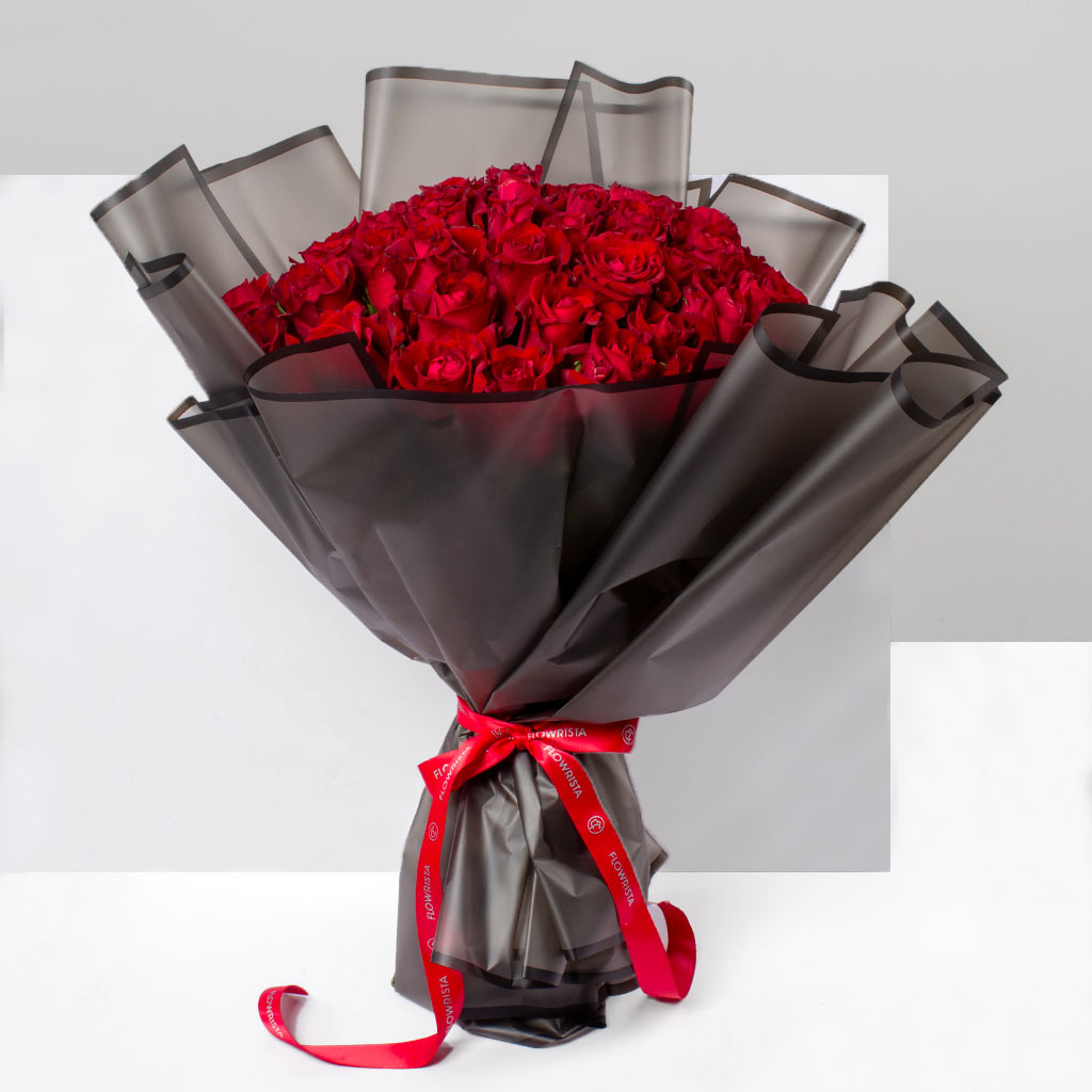 Flowrista Online Flowers Shop Luxurious Bouquet of Red Roses