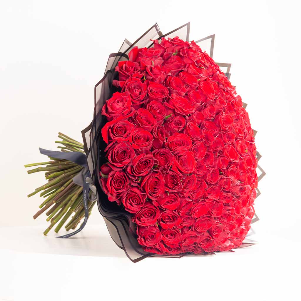 Flowrista Online Flowers Shop 100 Red Roses