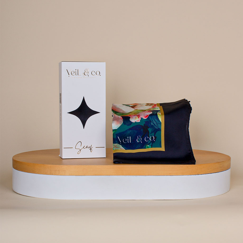 Flowrista Online Flowers Shop Veil & Co Royal Blossom Silk Hijab