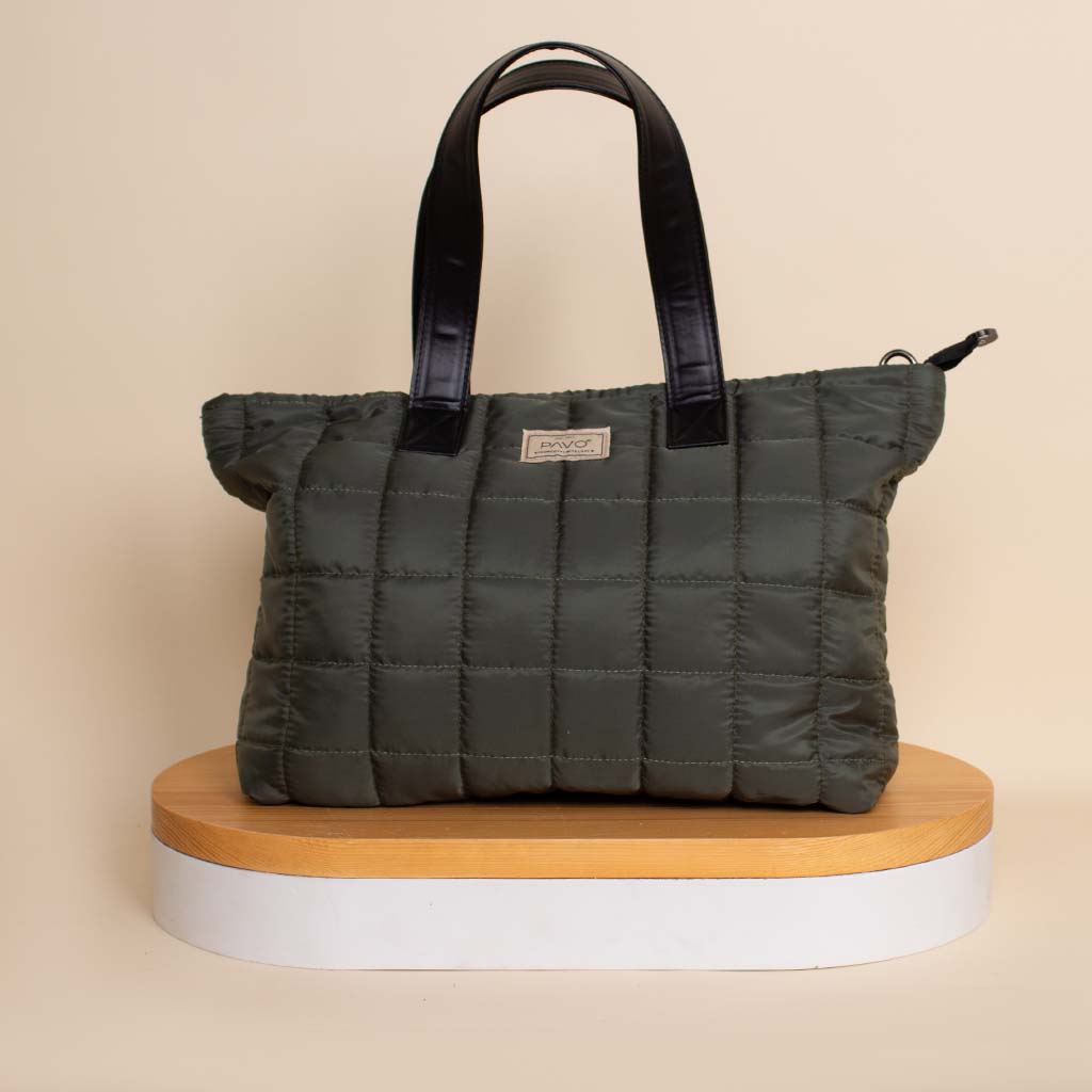 Flowrista Online Flowers Shop Pavo Tote Bag Handbag - Olive Green