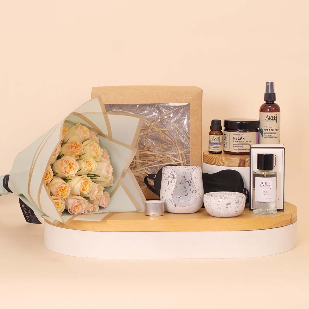 Flowrista Online Flowers Shop Areej Ultimate Relaxation & Fragrance Gift Set