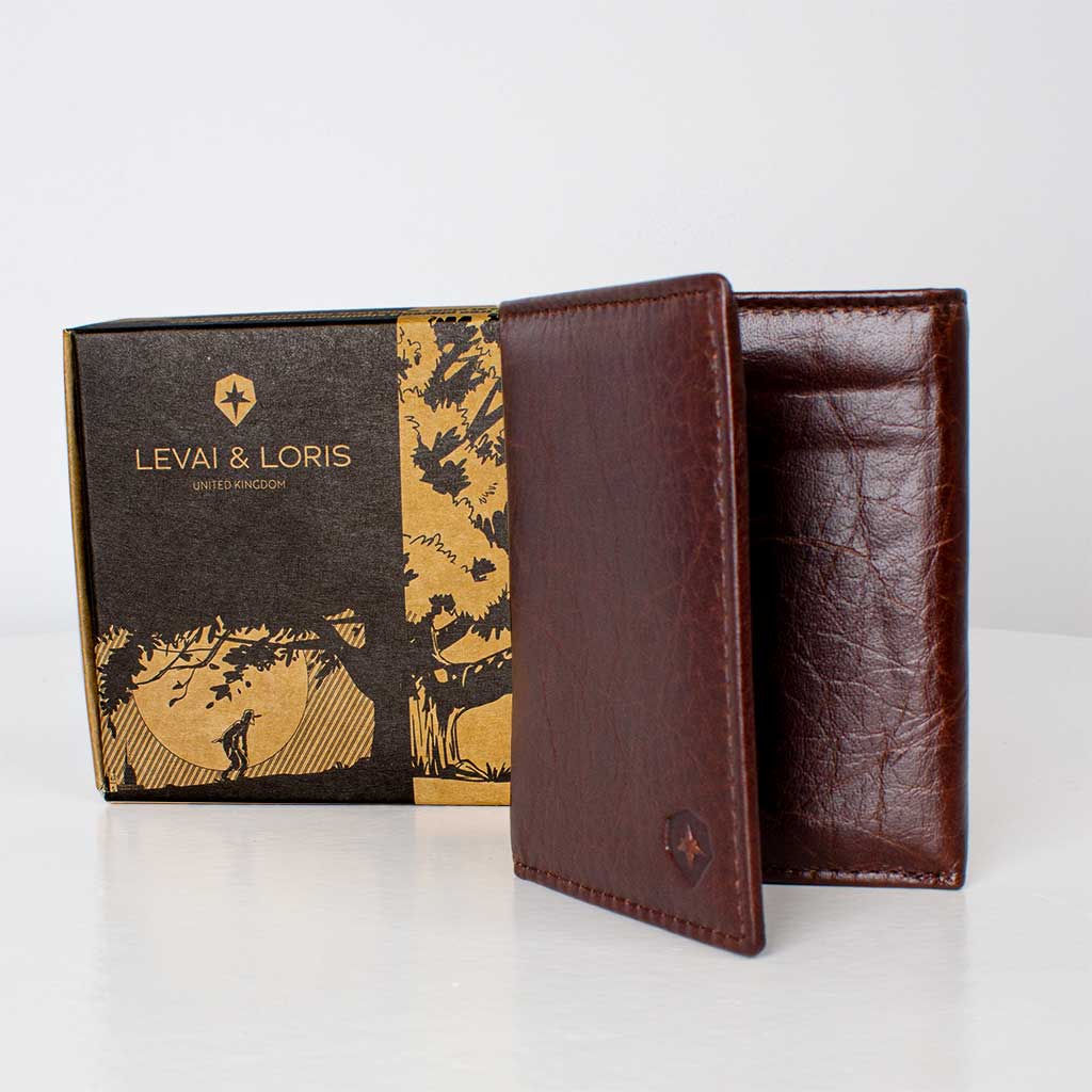 Flowrista Online Flowers Shop Levai & Loris Baron Wallet - Dark Brown