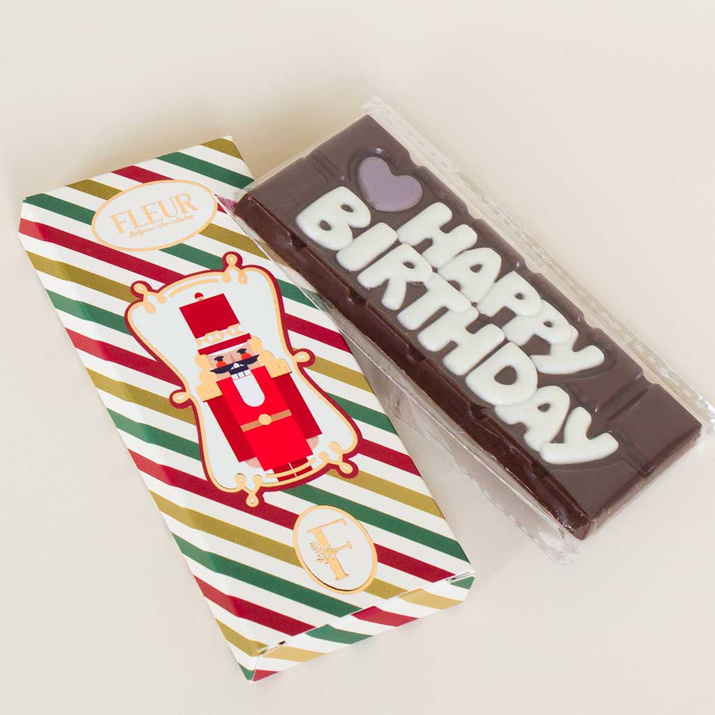 Flowrista Online Flowers Shop Fleur Happy Birthday Chocolate Bar – 45g Milk Chocolate