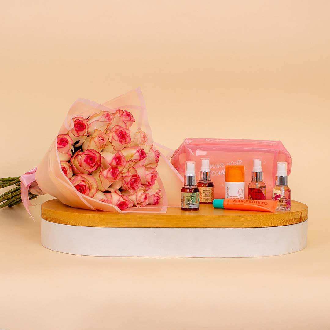 Flowrista Online Flowers Shop مجموعة سول آند مور الصيفية المفضلة لديكِ وباقة ورود وردية