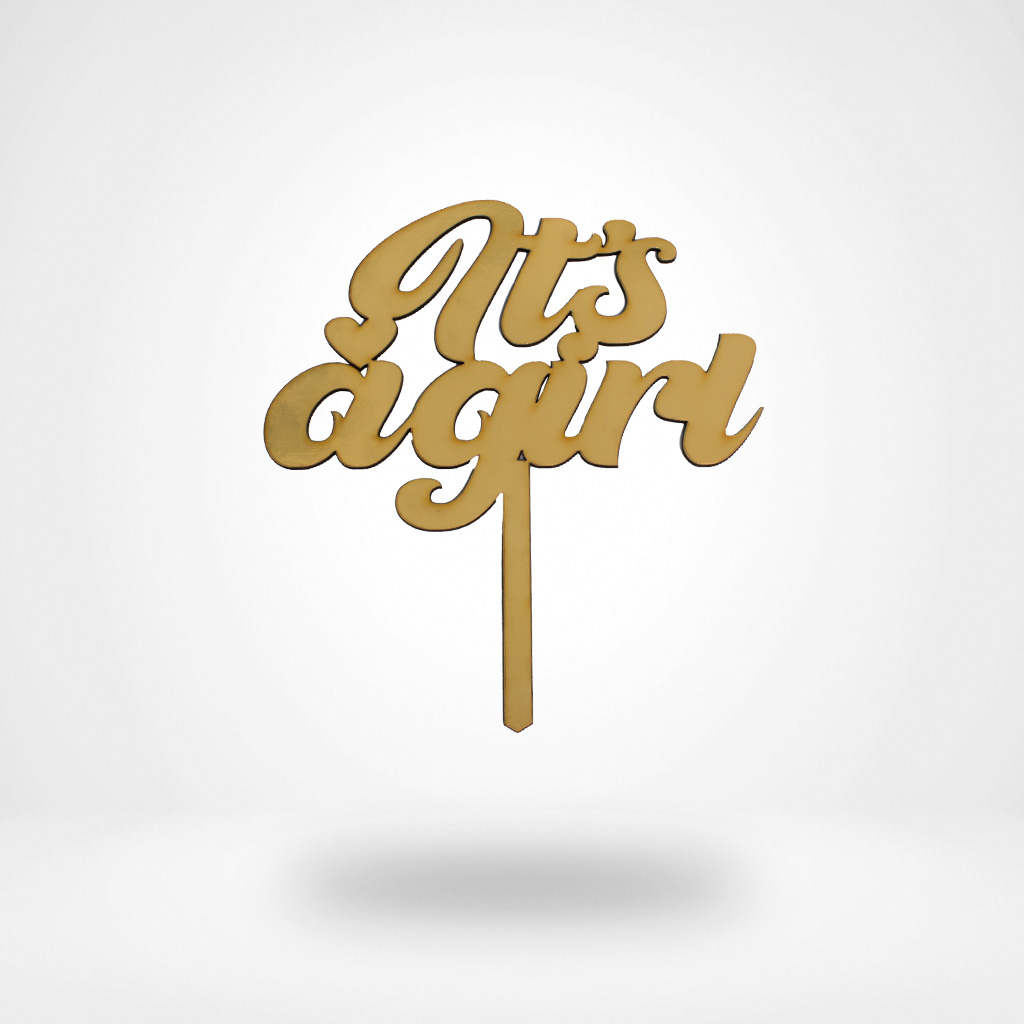 Flowrista Online Flowers Shop "It's a Girl" Wooden Topper