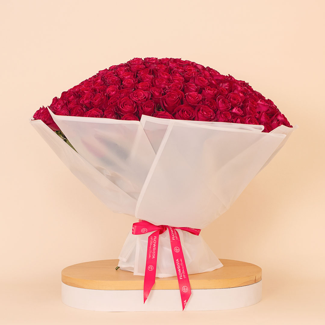 Flowrista Online Flowers Shop Flowrista | 250 Red Roses Grand Bouquet