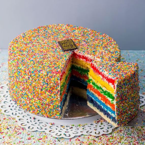 Flowrista Online Flowers Shop Nola Rainbow Cake – 7 Layers Vanilla 