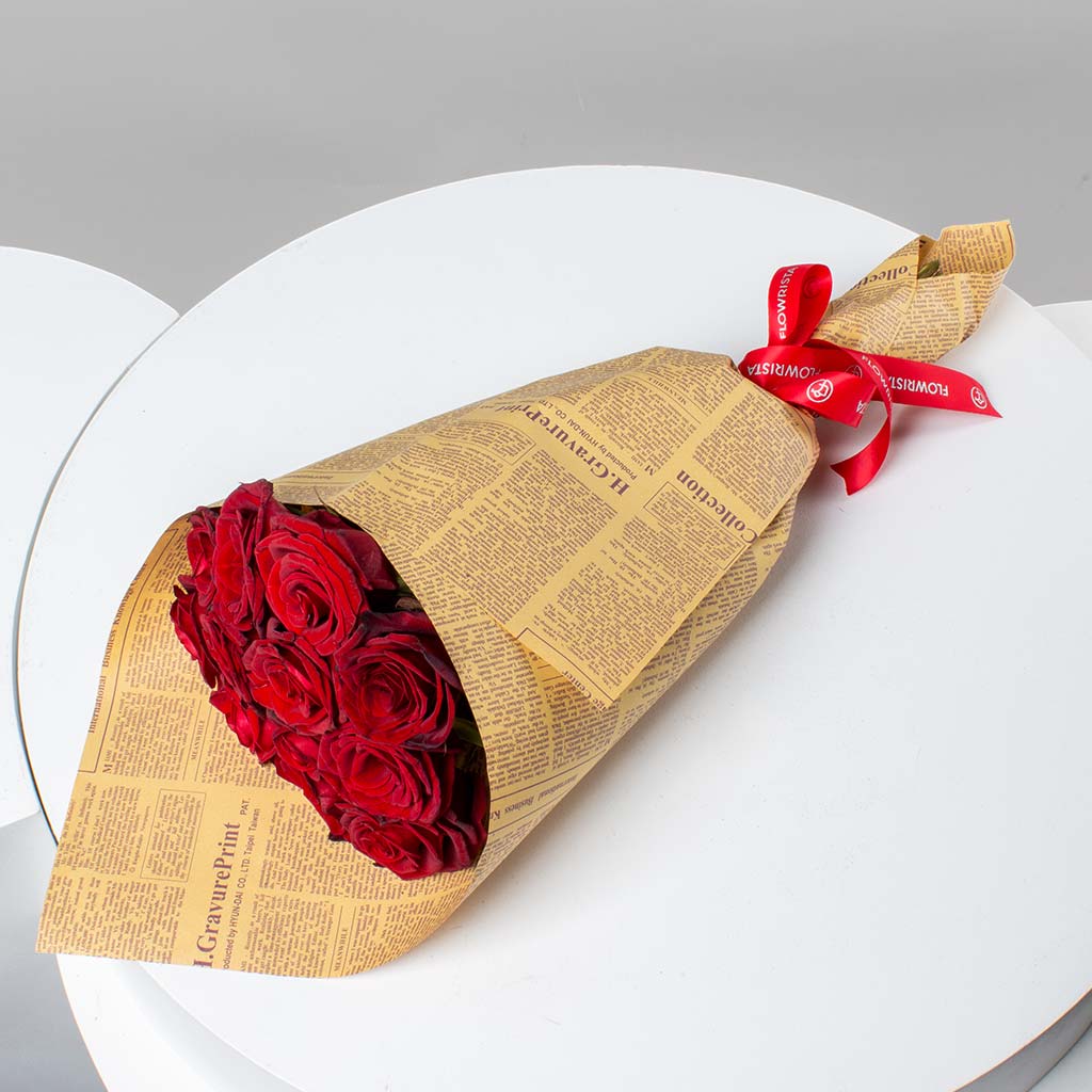 Flowrista Online Flowers Shop الورود الحمراء العتيقة