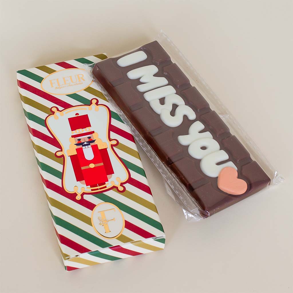 Flowrista Online Flowers Shop Fleur "I Miss You" Milk Chocolate Bar – 45g