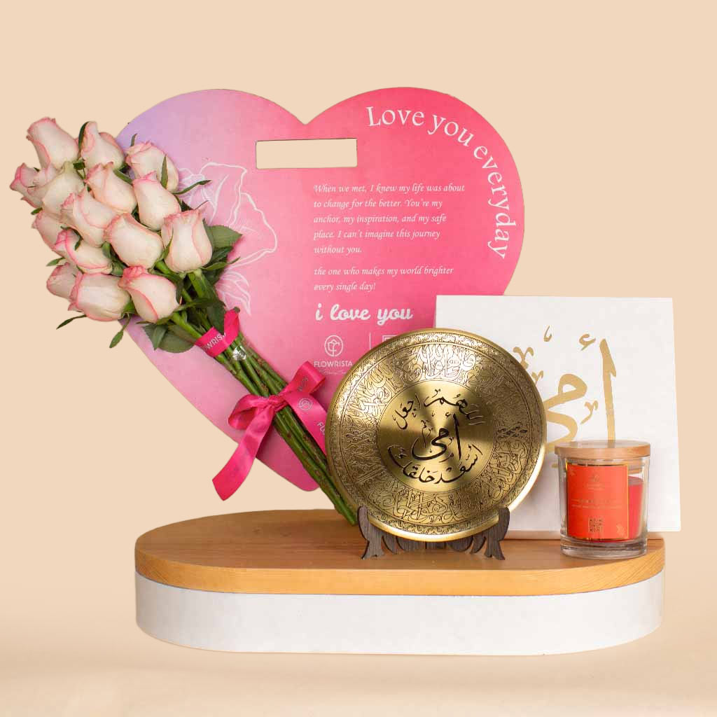 Flowrista Online Flowers Shop Light & Warmth of Mom | Flowrista’s Heart of Love |15 Roses 