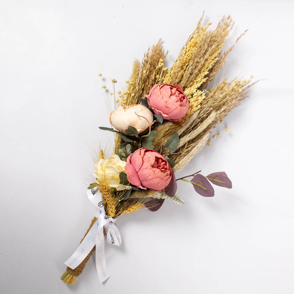 Flowrista Online Flowers Shop Wedding Bouquet with Artificial Peony & Hydrangea