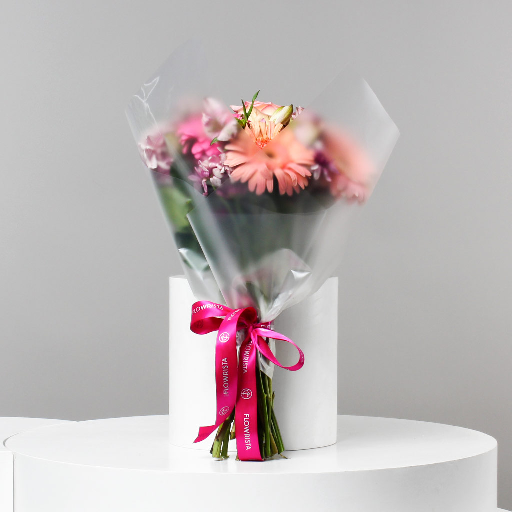 Flowrista Online Flowers Shop Mixed Flower Bouquet – Pink Roses & Gerbera