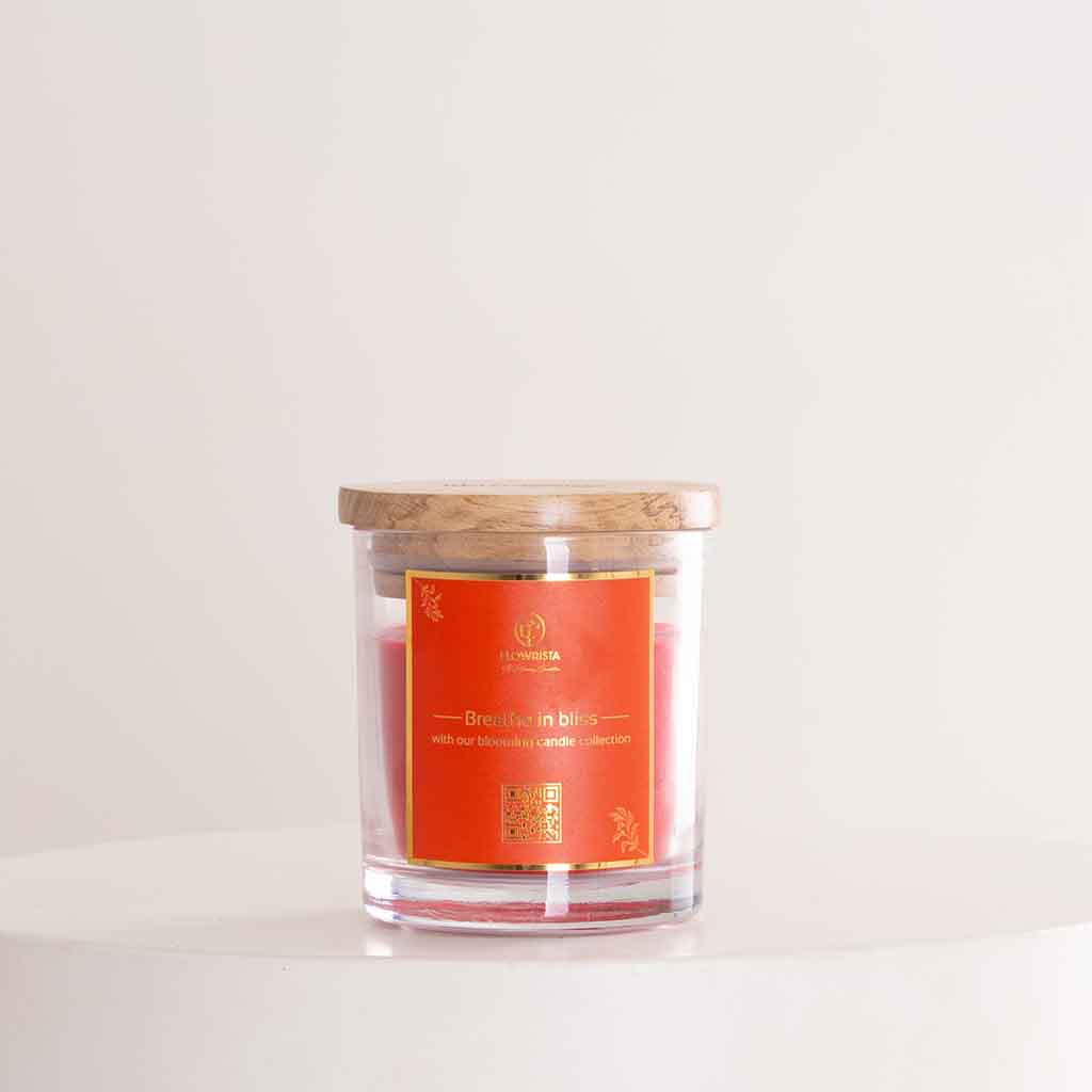 Flowrista Online Flowers Shop شمعة الجرة الحمراء