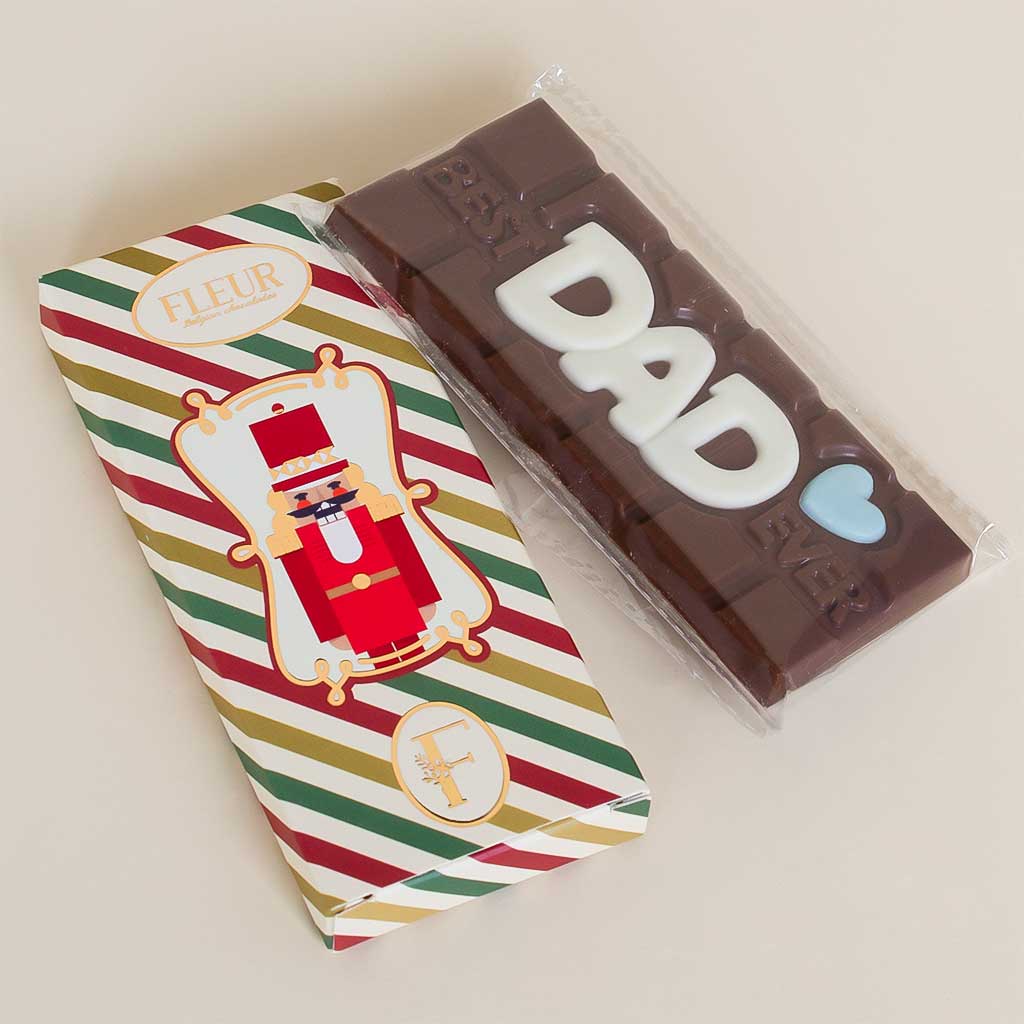 Flowrista Online Flowers Shop Fleur Belgian Chocolate Bar 45g - Best Dad