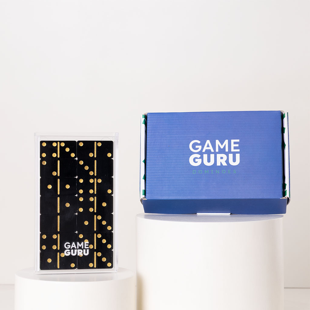 Flowrista Online Flowers Shop Game Guru Acrylic Dominoes Black & Gold