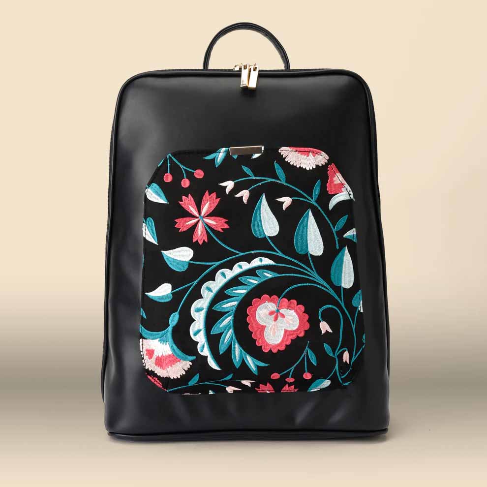 Flowrista Online Flowers Shop Pavo Laptop Backpack - Black