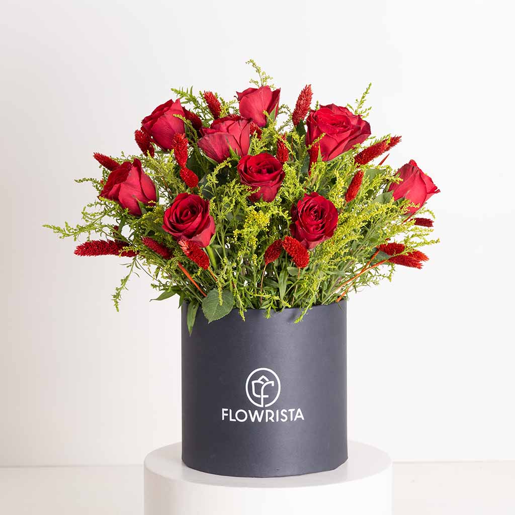 Flowrista Online Flowers Shop Red Botanica Box
