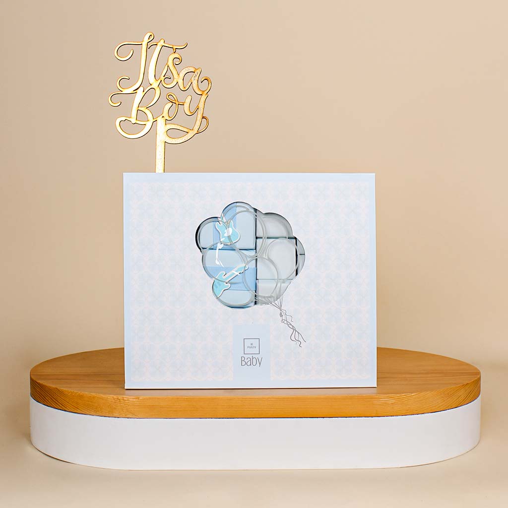 Flowrista Online Flowers Shop علبة شوكولاتة باتشي ليتل بوي - هدية مميزة للمولود الجديد