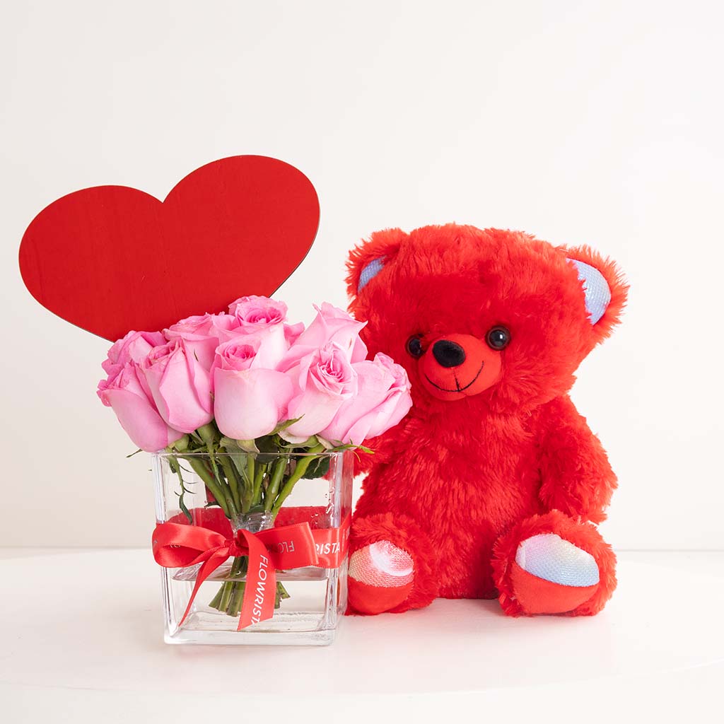 Flowrista Online Flowers Shop Love Bear Vase