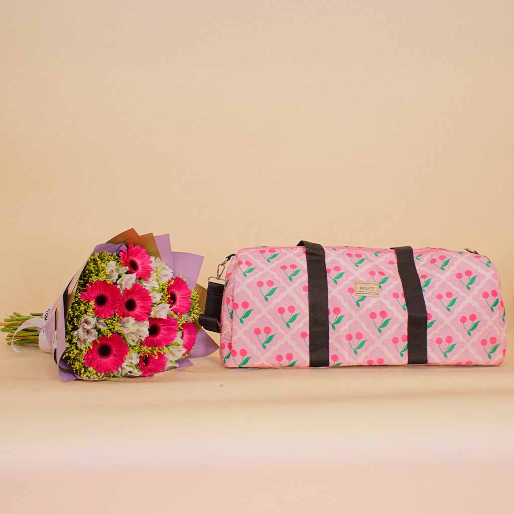 Flowrista Online Flowers Shop حقيبة دافل بافو شيري و بوكية جربيرة 