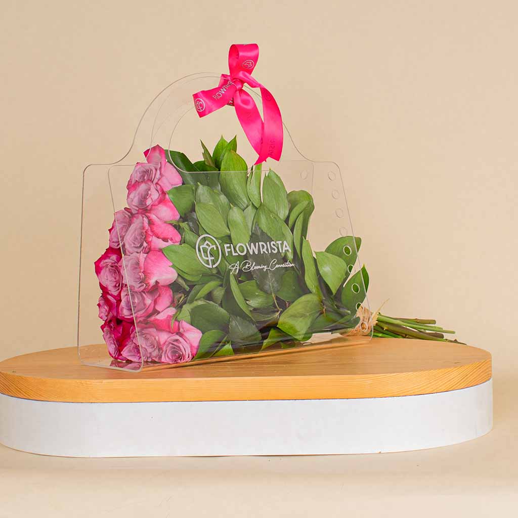Flowrista Online Flowers Shop حقيبة أرجوانية