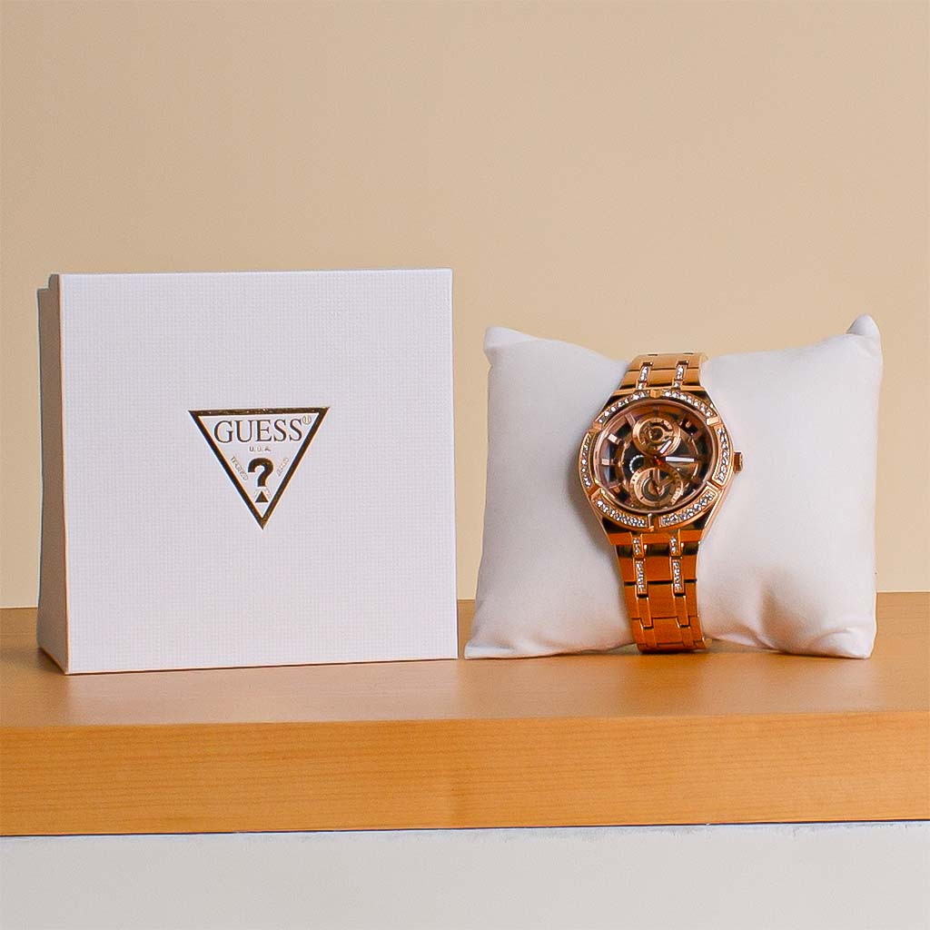 Flowrista Online Flowers Shop Guess Multi-function watch with crystal detail