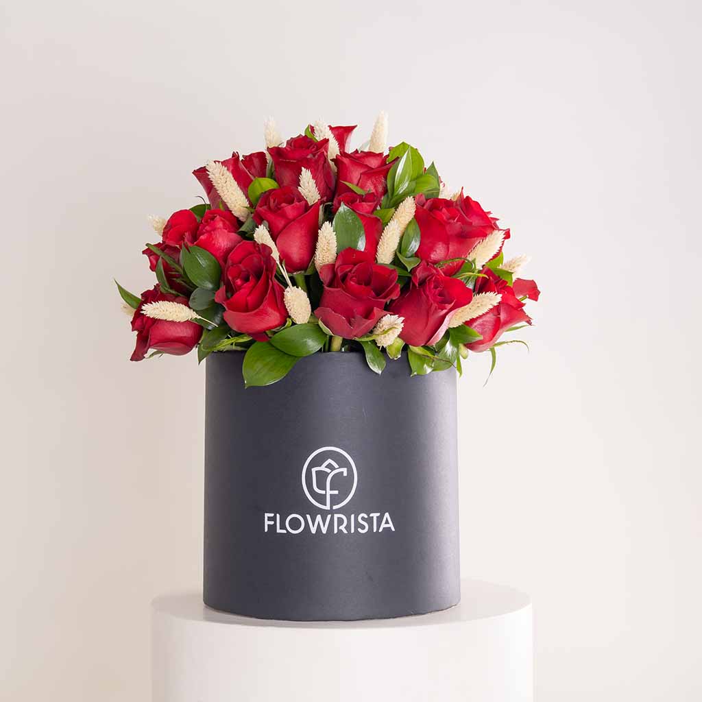 Flowrista Online Flowers Shop Flowrista Classic Red Rose Box