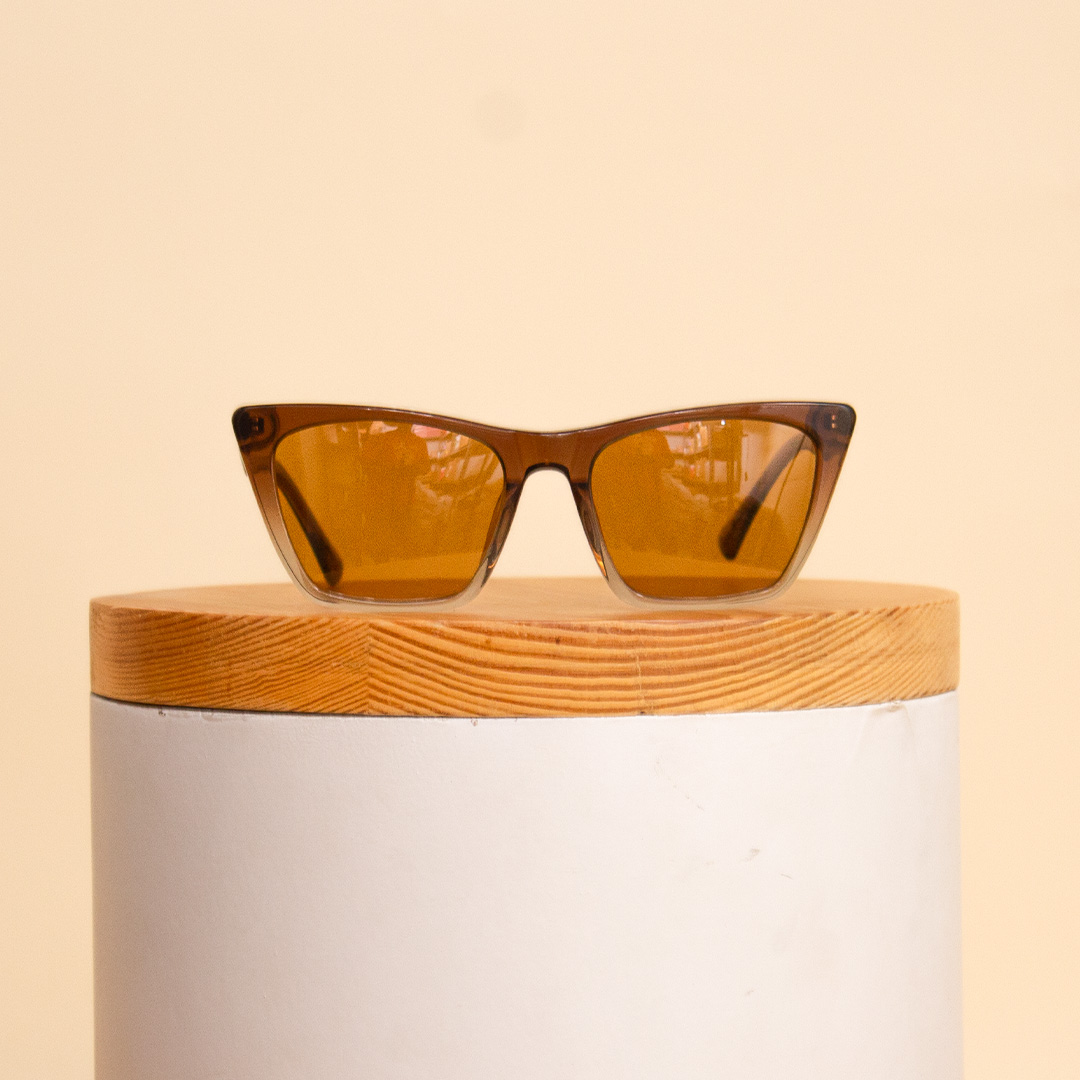 Flowrista Online Flowers Shop Sedrak Gradient Frame Sunglass – Brown & Clear