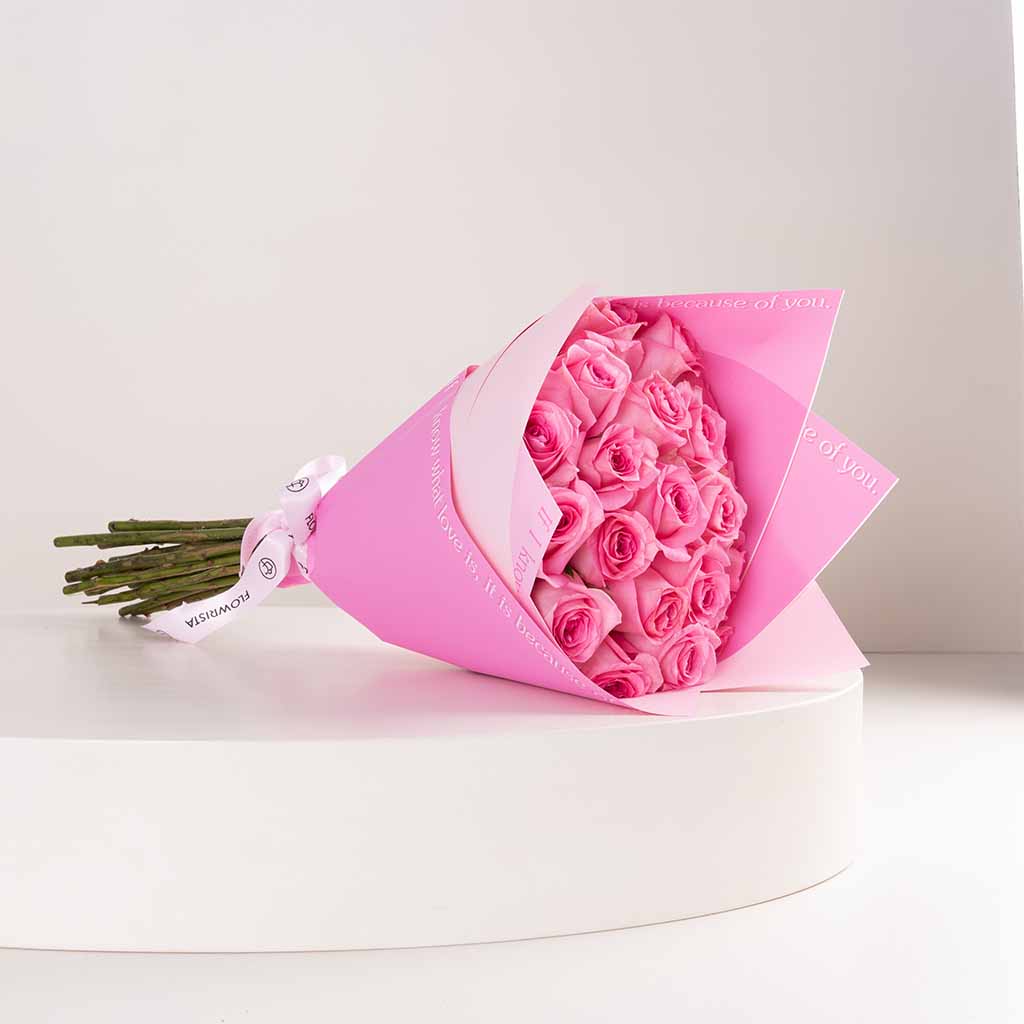 Flowrista Online Flowers Shop 20 Pink Flower Bouquet
