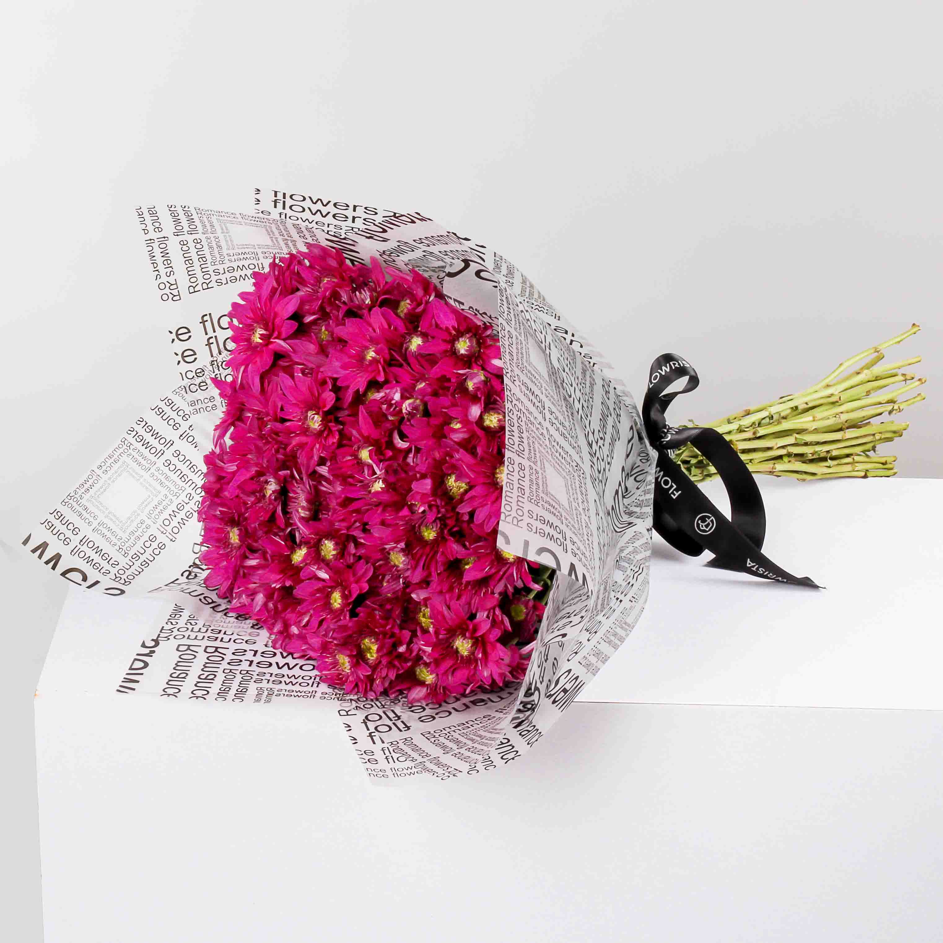 Flowrista Online Flowers Shop Purple Chrysanthemum Hand Bouquet