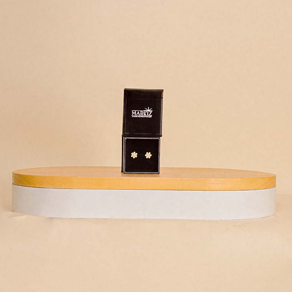 Flowrista Online Flowers Shop أقراط ماركيز الفضية الاسترلينية على شكل زهرة