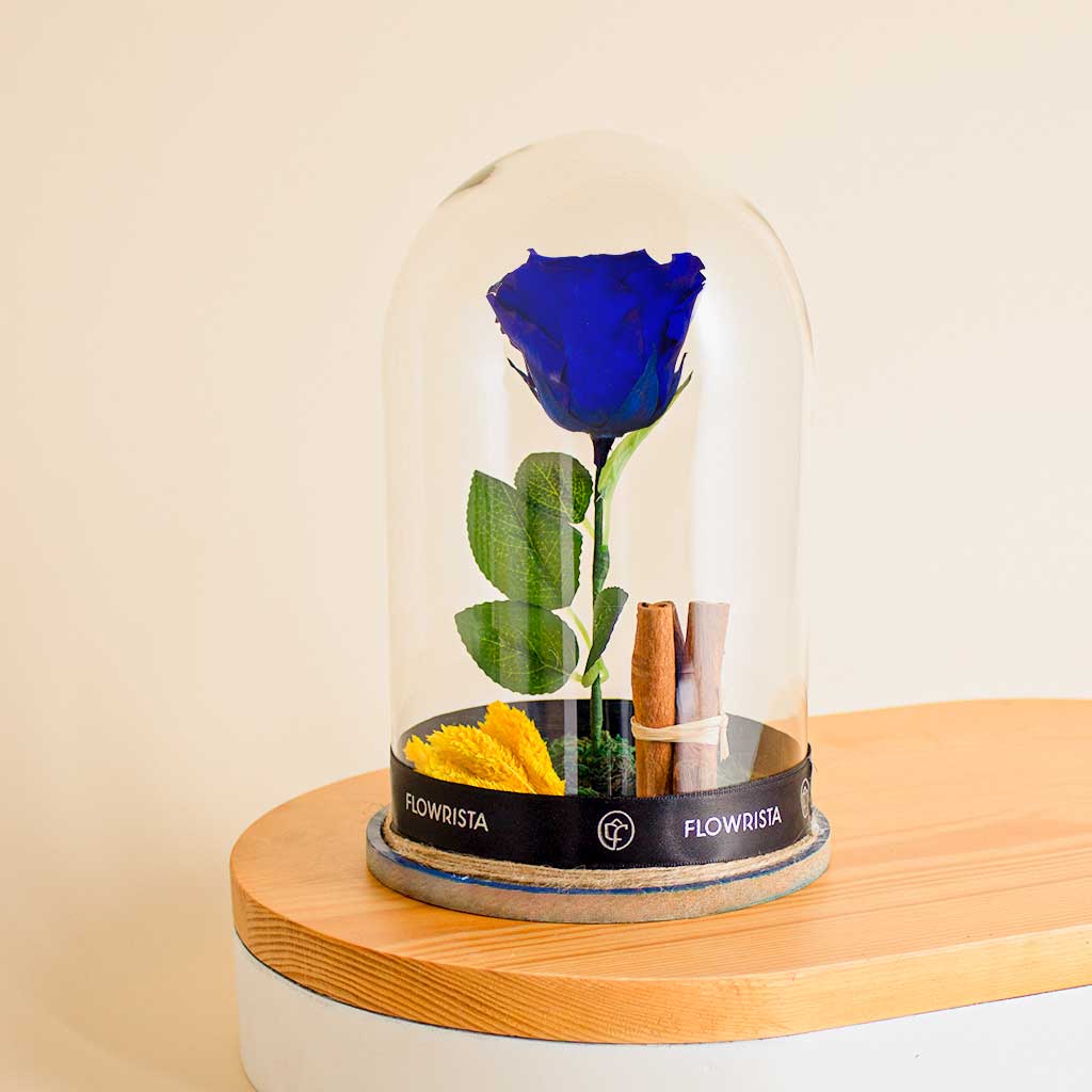 Flowrista Online Flowers Shop  وردة الخلود الزرقاء