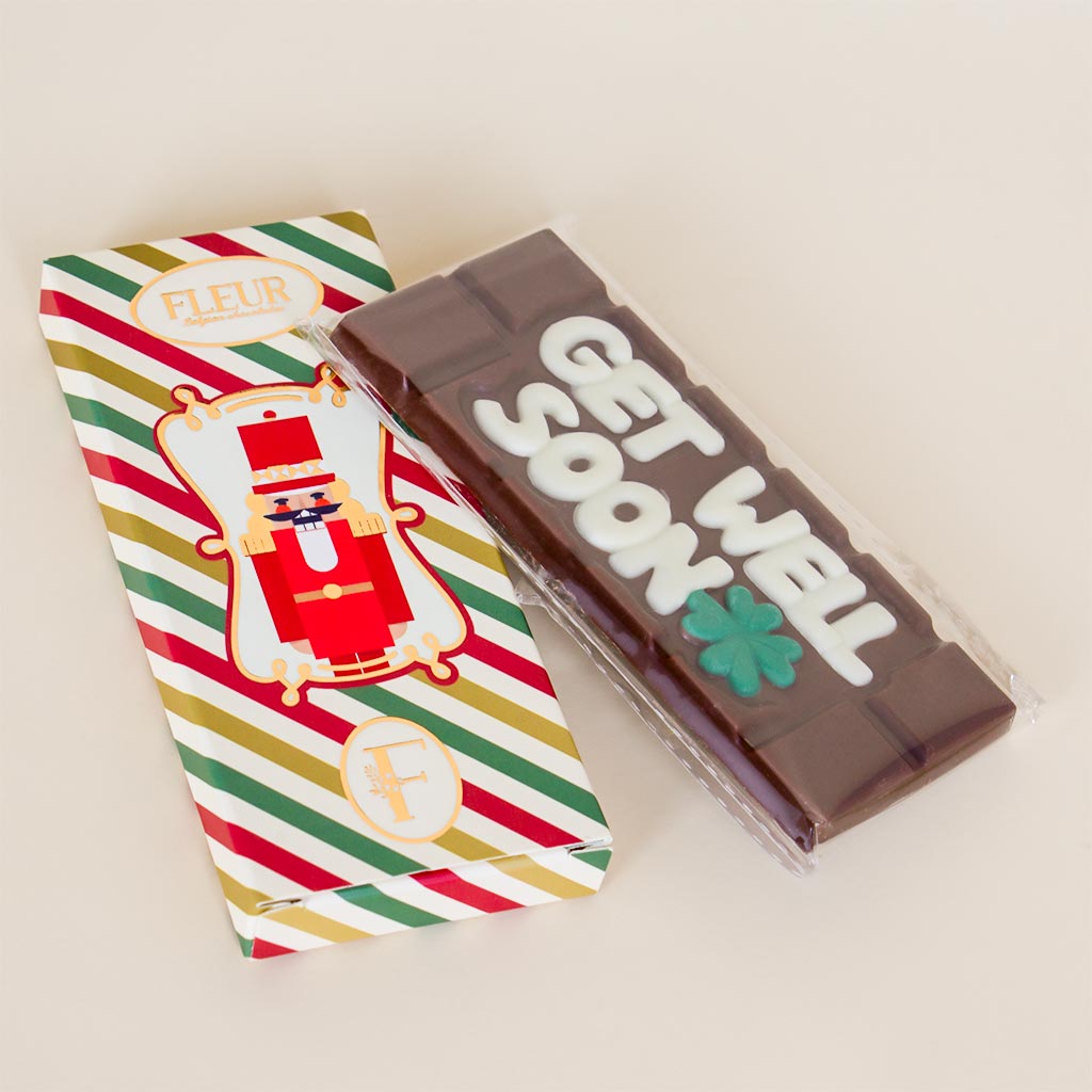 Flowrista Online Flowers Shop Fleur Chocolate Bar 45gm - Get Well Soon