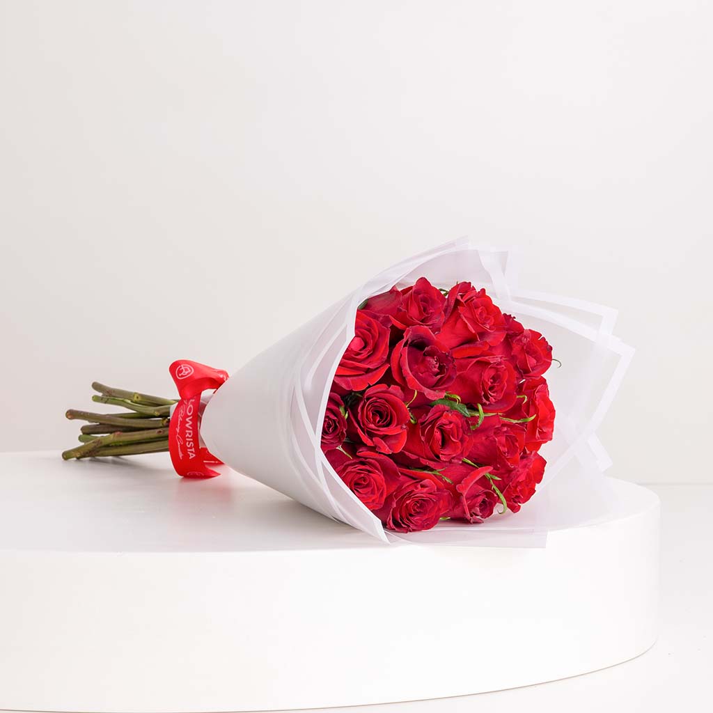 Flowrista Online Flowers Shop بوكيه ١٥ وردة حمراء