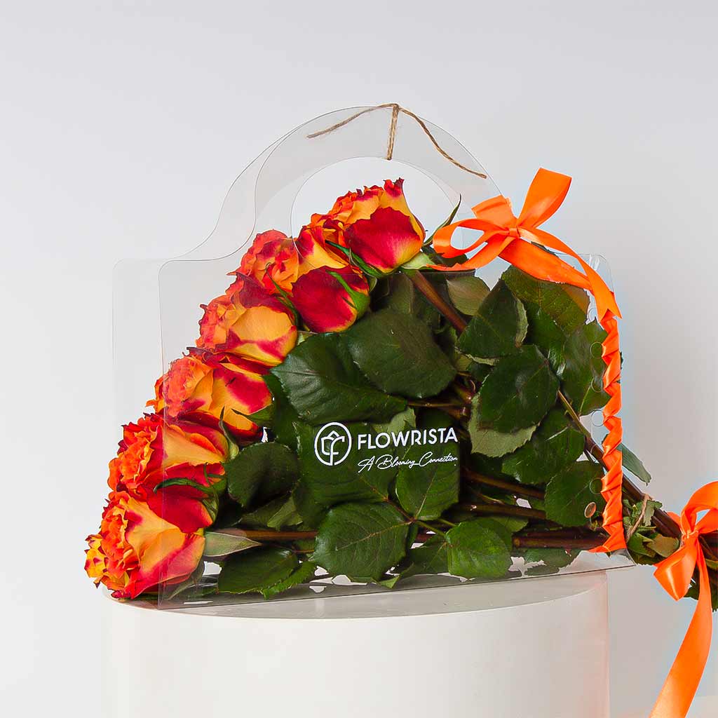 Flowrista Online Flowers Shop باقة زهور برتقالية من فلوريستا – هدية فريدة من نوعها