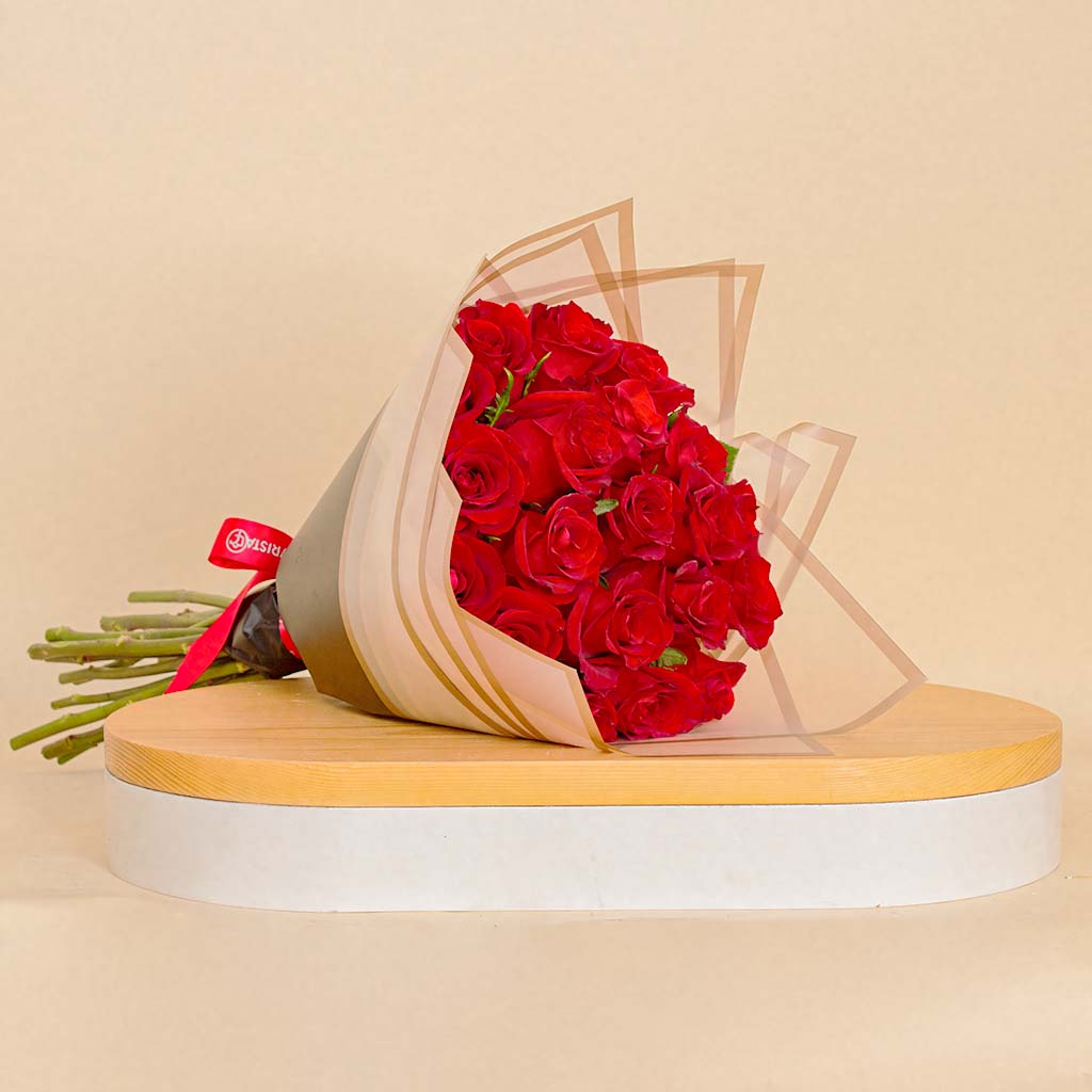 Flowrista Online Flowers Shop Flowrista Red Roses Bouquet | 20 Roses