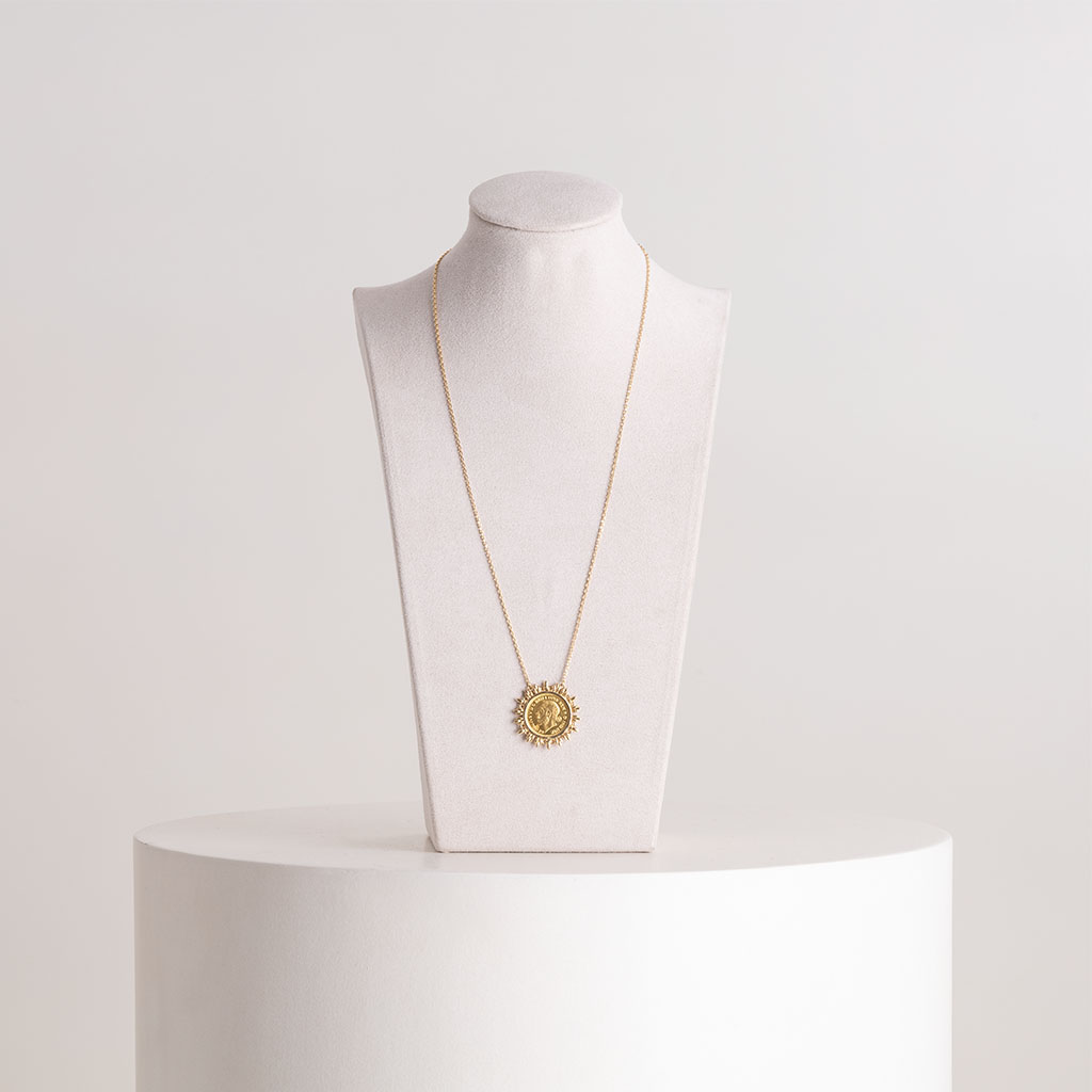 Flowrista Online Flowers Shop BTC Quarter Pound Gold Necklace