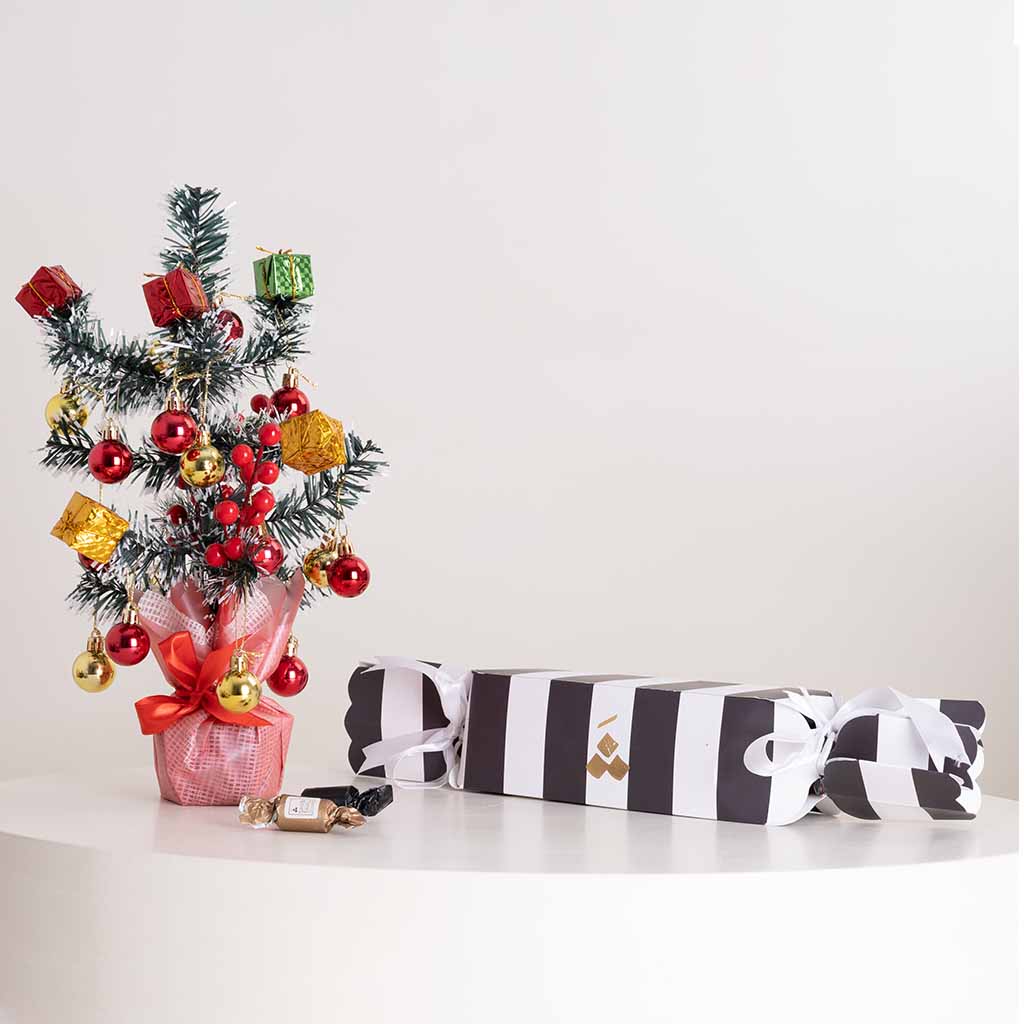 Flowrista Online Flowers Shop بونبون شوكولاتة شانشال وشجرة رأس السنة المصغرة