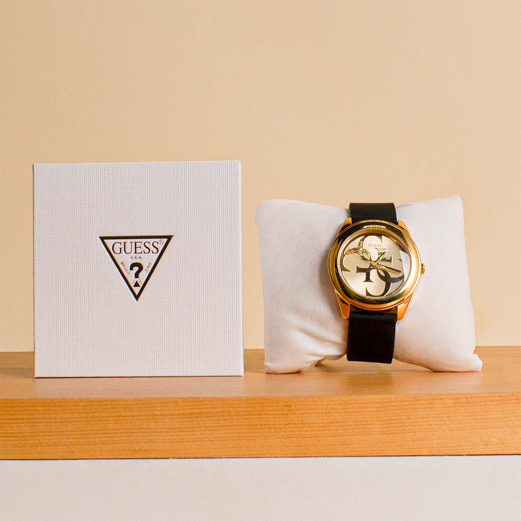Flowrista Online Flowers Shop GUESS G-Twist Watch - Gold & Black Elegance