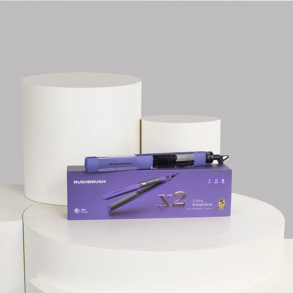 Flowrista Online Flowers Shop RUSHBRUSH® X2 Ultra Hair Straightener – Ceramic Plates & LCD Touch
