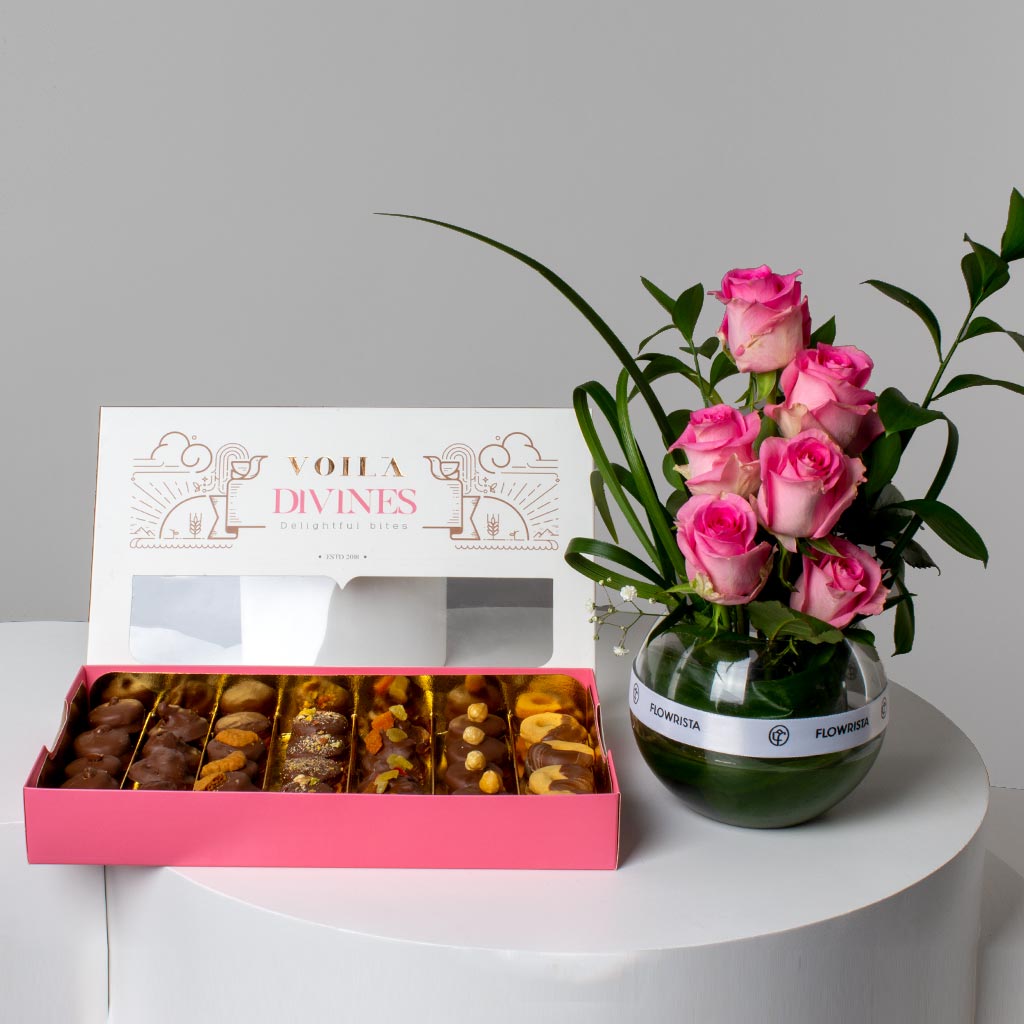 Flowrista Online Flowers Shop سابليه فوالا و ظلال من اللون الوردي